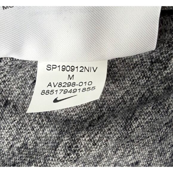 Nike Women's Sportswear Gym Pullover Hoodie Gray/Black/White Medium New - Picture 7 of 9